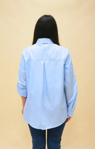 camicia basic azzurro