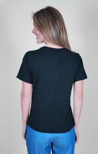 T-shirt Stella nera