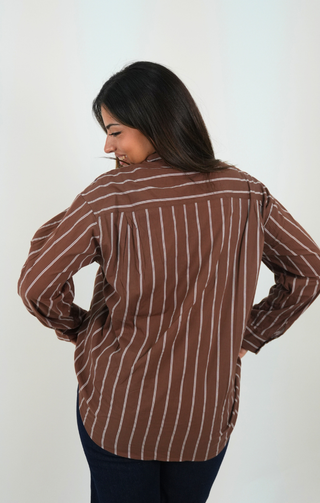 Camicia Sidney marrone