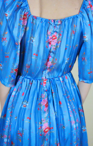 Abito corto in chiffon fantasia