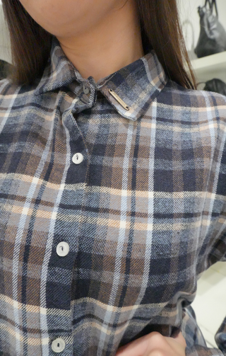 Camicia quadri blu