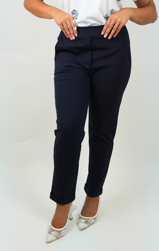 Pantalone in punto milano blu