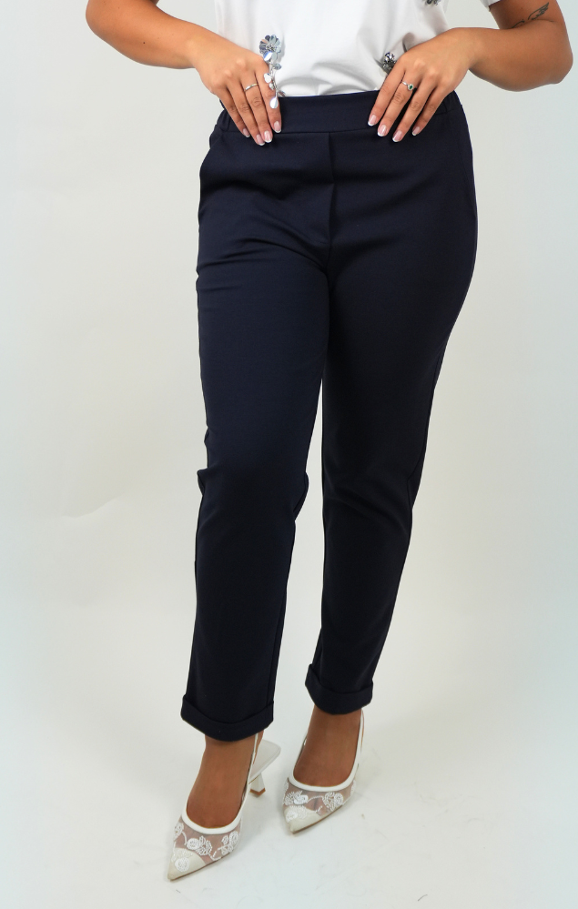 Pantalone in punto milano blu