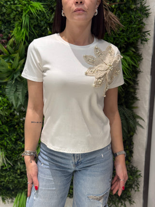 T-shirt Stella bianca