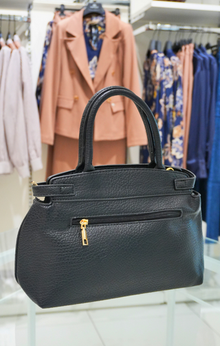 Borsa in ecopelle nera