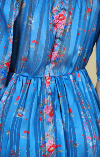 Abito corto in chiffon fantasia