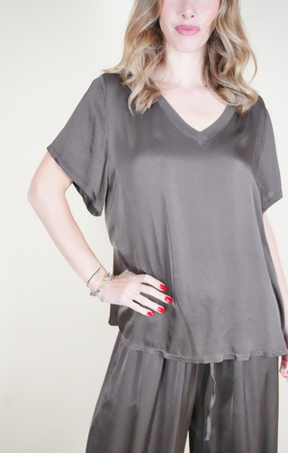 Maglia "over" Marrone