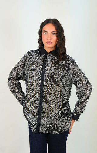 Camicia bandana nero
