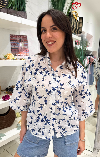Camicia Sangallo blu