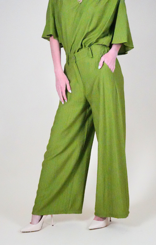 Pantalone palazzo verde