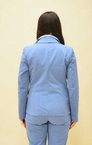 Blazer monopetto azzurro