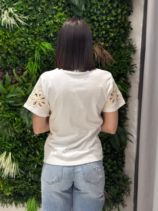 T-shirt Roberta bianca
