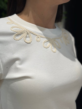 T-shirt Roberta bianca