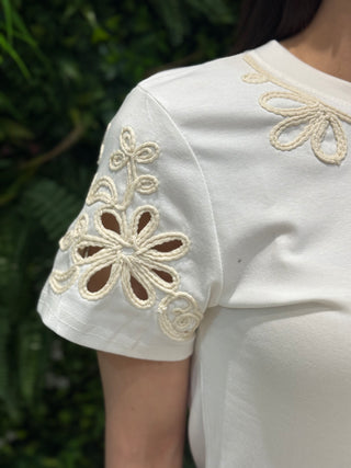 T-shirt Roberta bianca